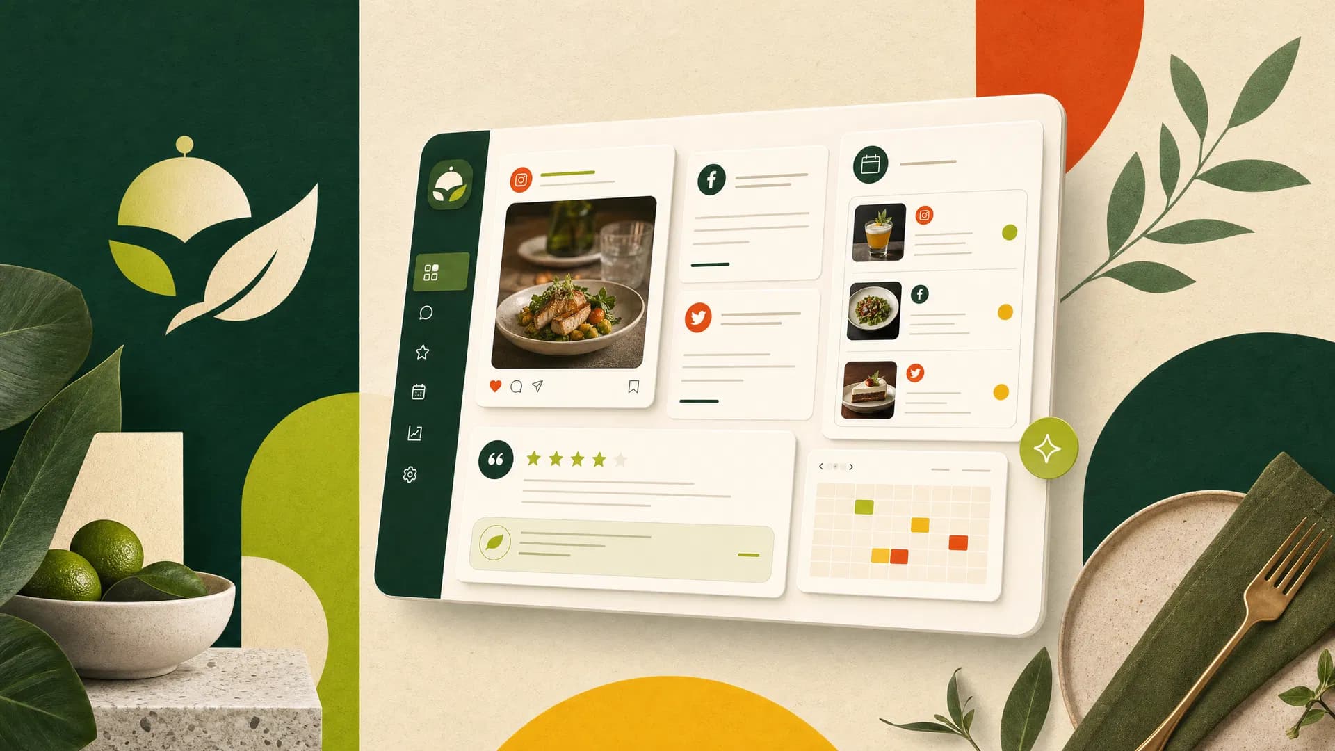 DineXp AI marketing platform illustration